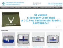 Tablet Screenshot of elsosegely-doboz.com